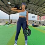 Nancy Isime Instagram - Sweaty, FIT, Happy AF🥰 Swipe to Train like Nancy💪🏽 Shebi I warned you guys that when Chubby Bolanle exits and Fit Lean Nancy returns, una no go hear word again😂😂 Be prepared for back to back Fitness content🤪 Trainer: @kemenfitness