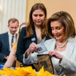 Nancy Pelosi Instagram - It was my privilege to join the USO in assembling care packages for servicemembers around the world to thank them for defending our freedoms. We salute USO for strengthening servicemembers connection to their families and loved ones back home, no matter where they serve.
