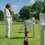 Nancy Pelosi Instagram - Today, the world pays tribute to the brave Allied Forces who stormed the beaches of Normandy 79 years ago to defend freedom against fascism. The soldiers' unimaginable heroism lives on in immortality. Let us always strive to build a world worthy of their service and sacrifice.