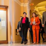 Nancy Pelosi Instagram - Today, it was my privilege to meet with President of the Chamber of Deputies of the Czech Republic Markéta Pekarová Adamová and speak with her about our shared commitment to Democracy – in our nations, in Ukraine, in Taiwan and around the world. We also laid flowers at the bust of Václav Havel, the first President of the Czech Republic, in the Capitol's Freedom Foyer and paid tribute to his legacy as a defender of freedom, a champion of human rights and an apostle of hope.