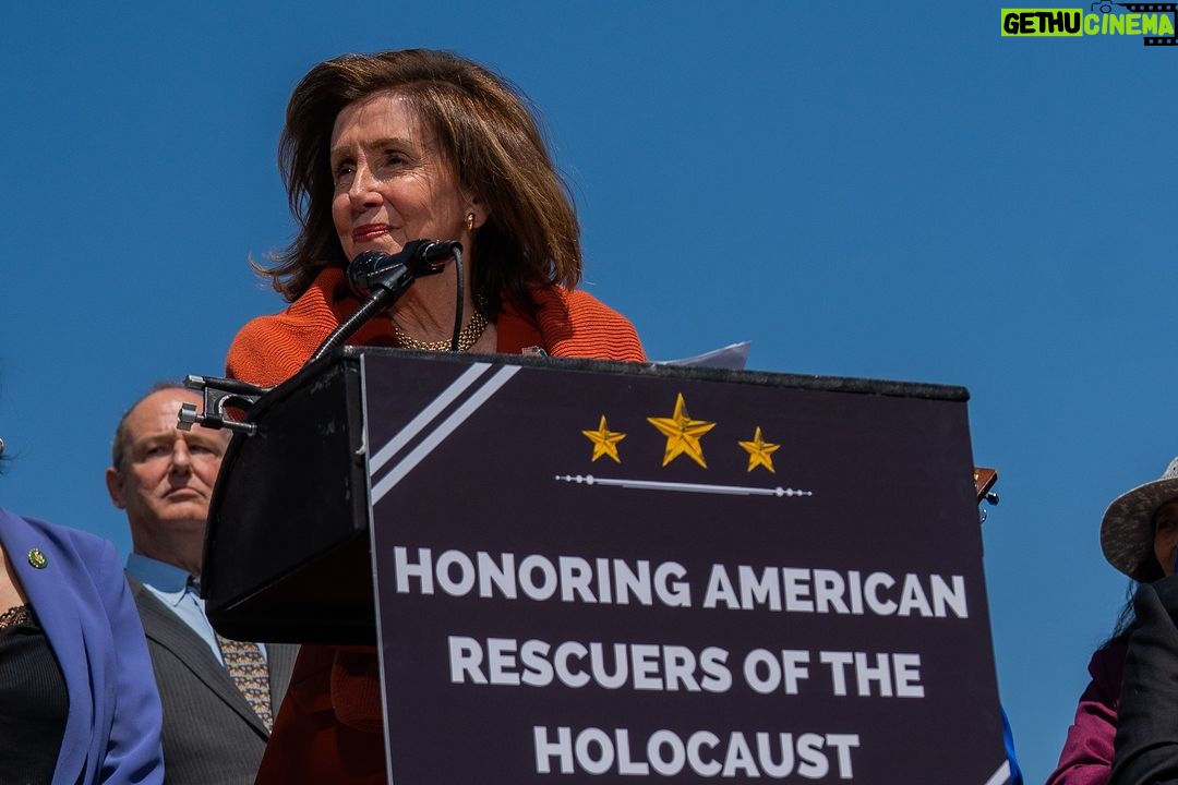 Nancy Pelosi Instagram - Thank you Representative Judy Chu for your bill awarding the Congressional Gold Medal to Americans who helped save refugees from the Holocaust. It brings me great pride that my father, Thomas D'Alesandro, Jr., was an early voice in demanding attention to the danger faced by Jews in Europe.