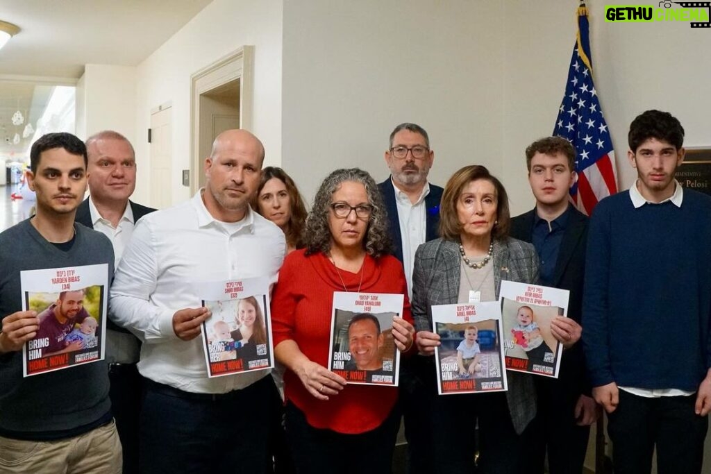 Nancy Pelosi Instagram - It was my solemn privilege to meet today with family members of American hostages taken by Hamas and survivors of the October 7 attacks.   It is our moral duty to secure the release of all hostages held by Hamas and ensure they are reunited with their families as soon as possible.