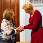 Nancy Pelosi Instagram - Yesterday, it was my privilege to meet with the First Lady of Poland Agata Kornhauser-Duda to discuss Russia’s illegal invasion and Poland’s vital role in supporting Ukraine. The U.S.-Polish partnership is essential to ensuring the triumph of Democracy over autocracy.