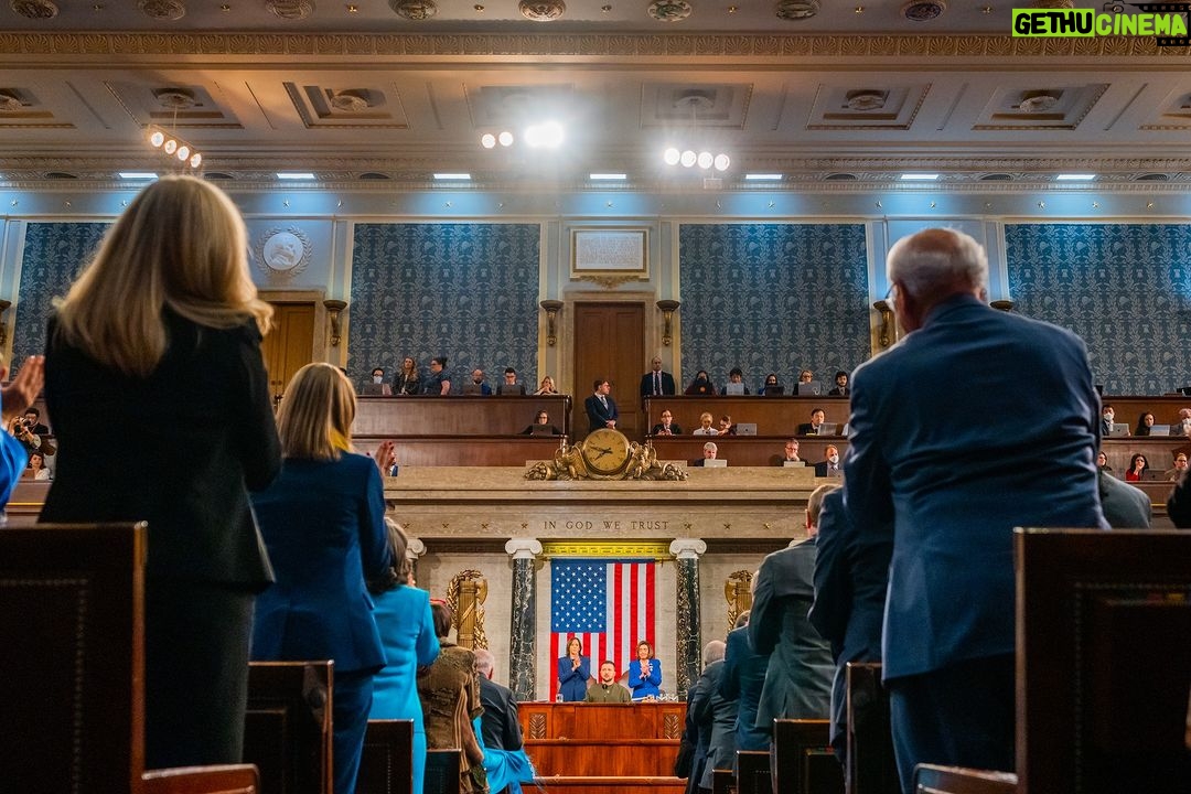 Nancy Pelosi Instagram - In the year since Russia's illegal invasion, the Congress has supported Ukraine: securing $113 billion in security, economic and humanitarian aid, isolating Russia, and holding Putin accountable. Today, and every day, America stands with Ukraine in the fight for Democracy.๐บ๐ธ๐บ๐ฆ
