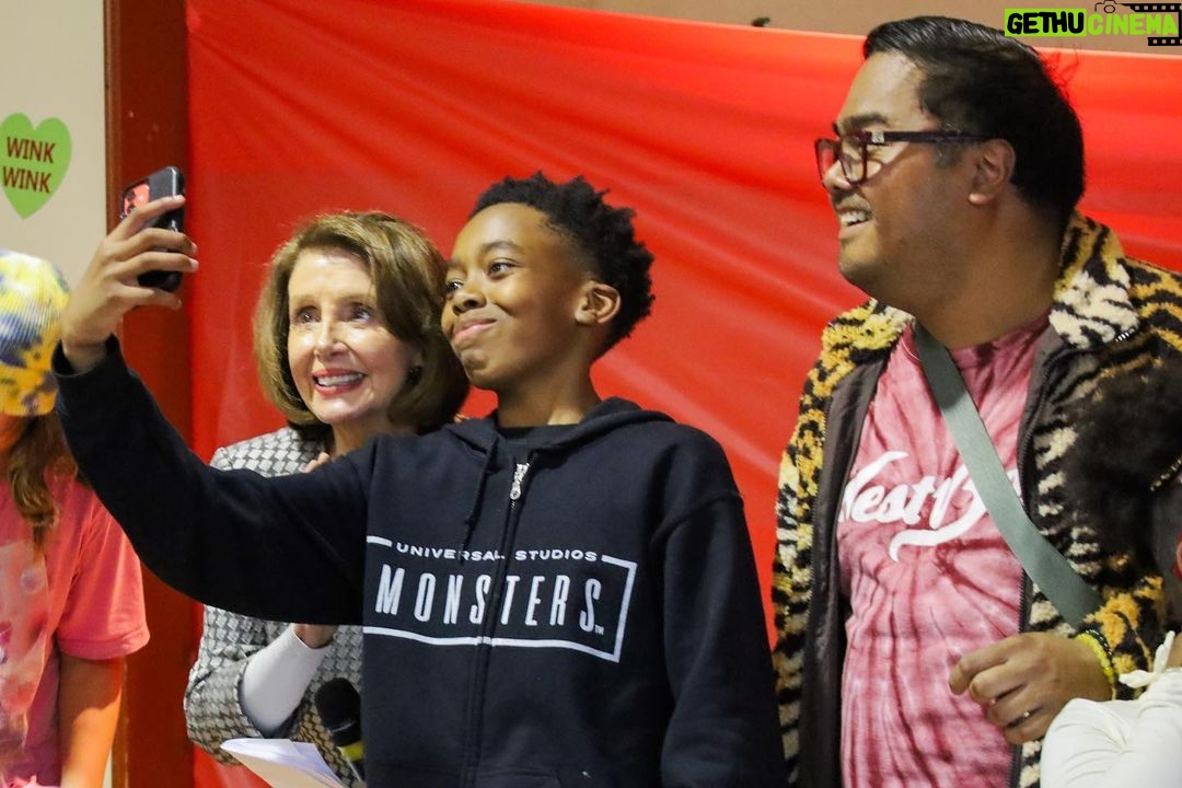 Nancy Pelosi Instagram - It was a joy this week to join United Playaz, Moms Demand Action and West Bay for a festive Valentine’s Day celebration. Working together For The Children, we will build a future where every child is free from the fear of gun violence.