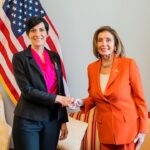 Nancy Pelosi Instagram - Today, it was my privilege to meet with President of the Chamber of Deputies of the Czech Republic Markéta Pekarová Adamová and speak with her about our shared commitment to Democracy – in our nations, in Ukraine, in Taiwan and around the world. We also laid flowers at the bust of Václav Havel, the first President of the Czech Republic, in the Capitol's Freedom Foyer and paid tribute to his legacy as a defender of freedom, a champion of human rights and an apostle of hope.