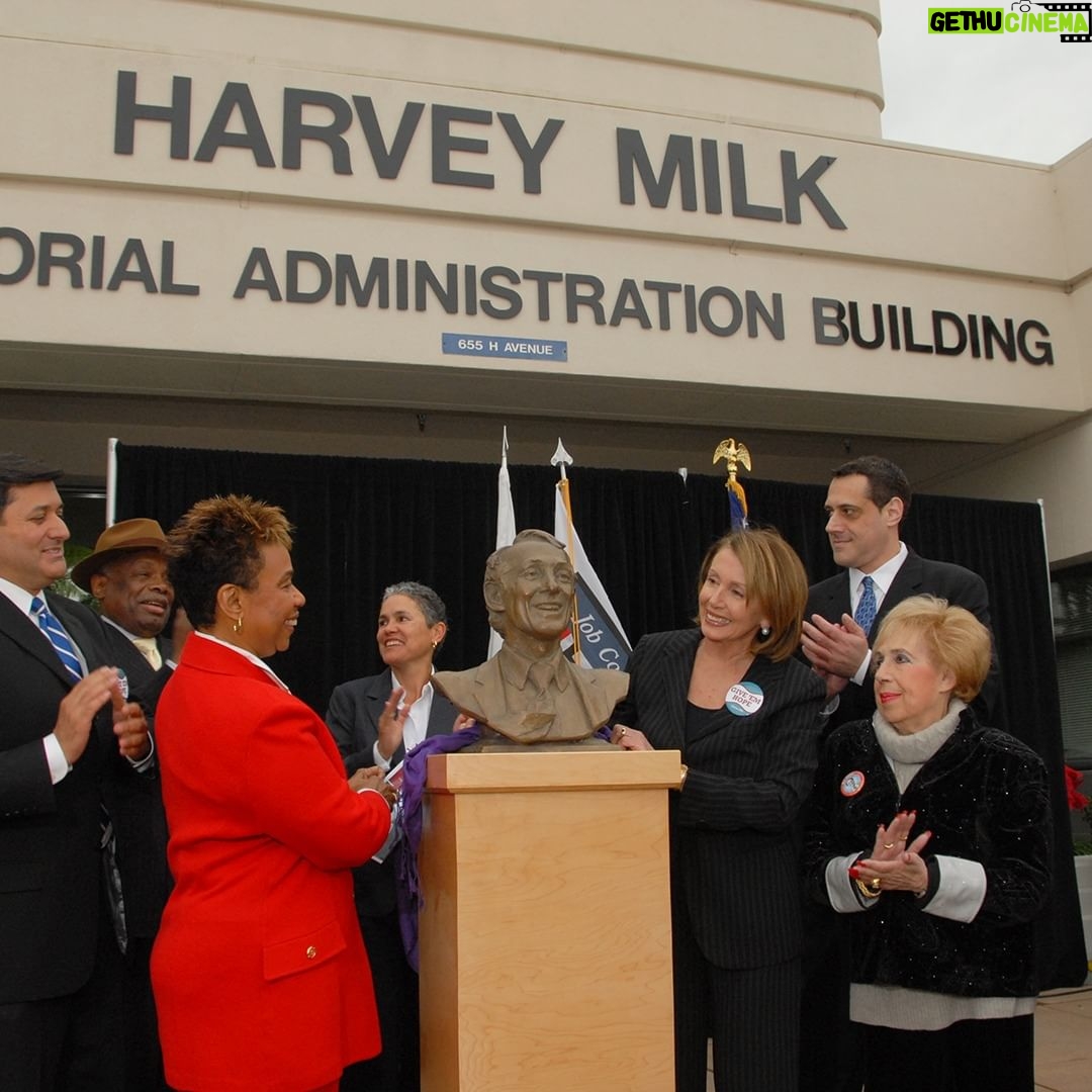 Nancy Pelosi Instagram - In San Francisco, we take immense pride in being home to the iconic Harvey Milk: a trailblazing leader for freedom, equality and justice. On this day, we remember his courageous and visionary fight to create a fairer future for all – which continues to inspire us today.