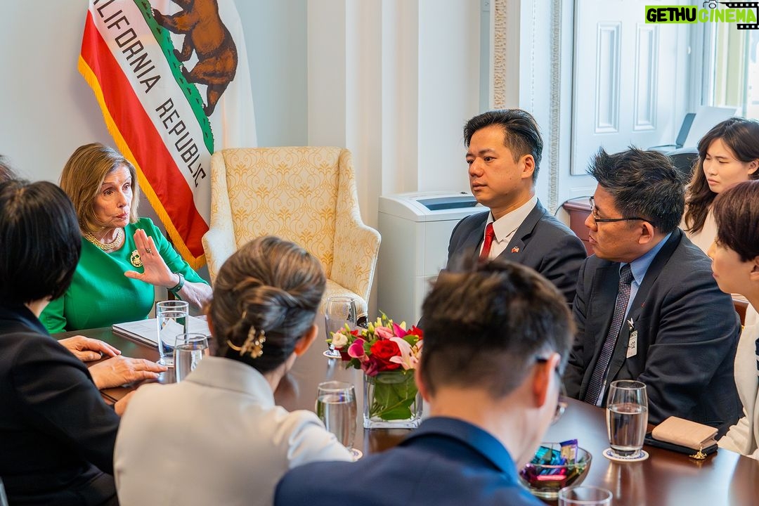 Nancy Pelosi Instagram - It was my privilege today to meet with Legislative Yuan President You Si-Kun and leaders from the Democratic Progressive Party, the Taiwan People's Party and the New Power Party. Our discussion focused on America’s support for Taiwan’s Democracy and our shared opposition to the CCP’s human rights abuses.