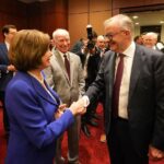 Nancy Pelosi Instagram – The United States and Australia are critical partners in advancing our shared priorities – including through the important AUKUS agreement.
It was my privilege to greet Prime Minister Anthony Albanese at the Capitol today and reaffirm the friendship between our two countries.