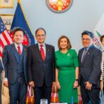 Nancy Pelosi Instagram - It was my privilege today to meet with Legislative Yuan President You Si-Kun and leaders from the Democratic Progressive Party, the Taiwan People's Party and the New Power Party. Our discussion focused on America’s support for Taiwan’s Democracy and our shared opposition to the CCP’s human rights abuses.