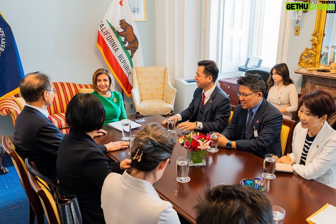 Nancy Pelosi Instagram - It was my privilege today to meet with Legislative Yuan President You Si-Kun and leaders from the Democratic Progressive Party, the Taiwan People's Party and the New Power Party. Our discussion focused on America’s support for Taiwan’s Democracy and our shared opposition to the CCP’s human rights abuses.