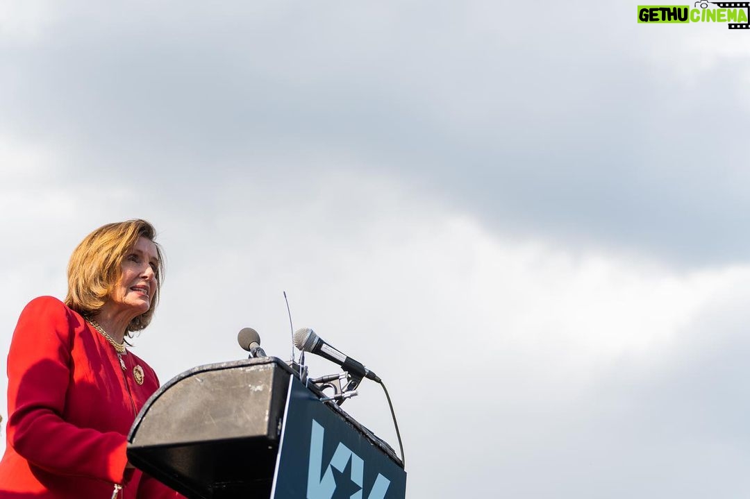 Nancy Pelosi Instagram - Today, I joined Vote Vets to make it clear to Republicans: hands off veterans' health benefits. The Republicans' debt limit bill puts veterans’ health care at risk and jeopardizes their benefits they have earned.