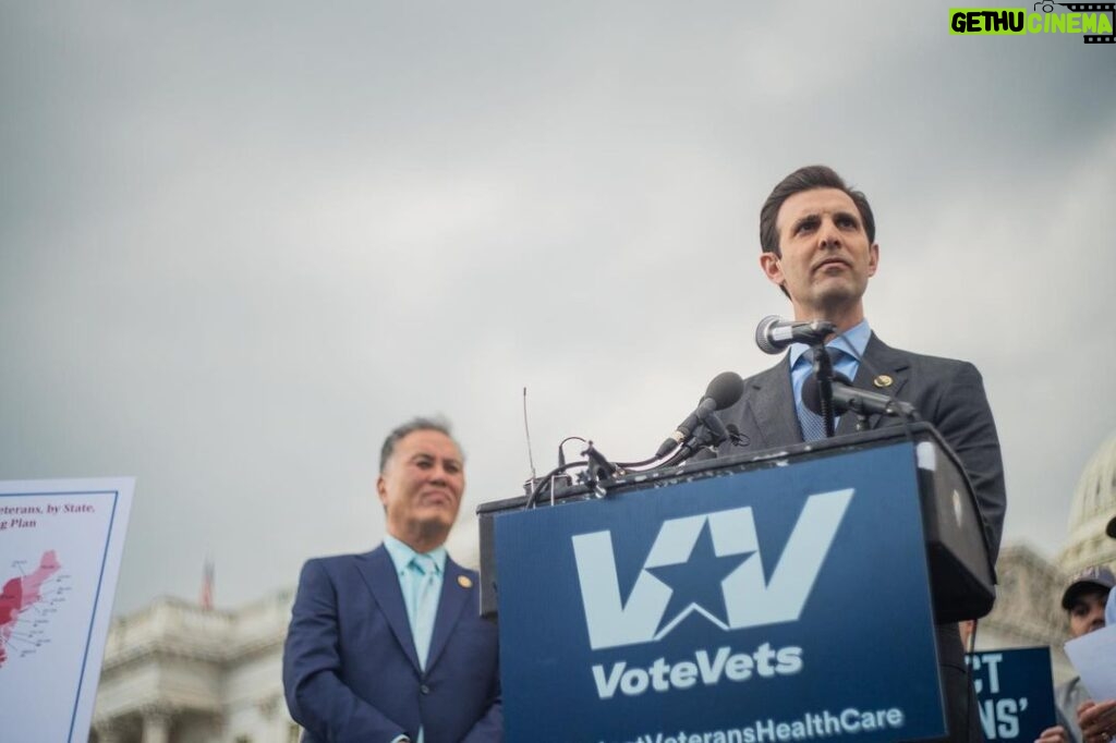 Nancy Pelosi Instagram - Today, I joined Vote Vets to make it clear to Republicans: hands off veterans' health benefits.   The Republicans' debt limit bill puts veterans’ health care at risk and jeopardizes their benefits they have earned.