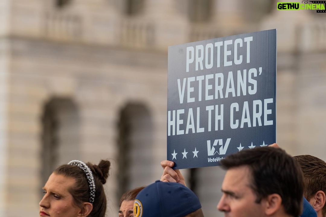 Nancy Pelosi Instagram - Today, I joined Vote Vets to make it clear to Republicans: hands off veterans' health benefits. The Republicans' debt limit bill puts veterans’ health care at risk and jeopardizes their benefits they have earned.