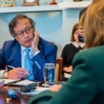Nancy Pelosi Instagram - Today, I was proud to meet with the President of Colombia Gustavo Petro to speak about the long relationship between our countries and how we can work together to combat the climate crisis, reduce poverty and stop the spread of fentanyl.
