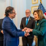 Nancy Pelosi Instagram - Today, I was proud to meet with the President of Colombia Gustavo Petro to speak about the long relationship between our countries and how we can work together to combat the climate crisis, reduce poverty and stop the spread of fentanyl.