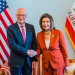Nancy Pelosi Instagram - Yesterday, I was proud to meet with the German Bundesrat President Peter Tschentscher to speak about the relationship between our two governing bodies, the Ukrainian fight for Democracy and China's presence in global trade.