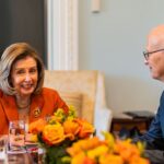 Nancy Pelosi Instagram - Yesterday, I was proud to meet with the German Bundesrat President Peter Tschentscher to speak about the relationship between our two governing bodies, the Ukrainian fight for Democracy and China's presence in global trade.