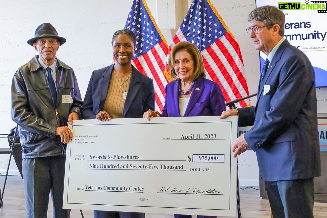 Nancy Pelosi Instagram - It was my privilege to join Swords to Plowshares to cut the ribbon on San Francisco's new Veterans Community Center, ensuring our heroes can get the care and services they need. Just as the military leaves no soldier behind on the battlefield, we must leave no veteran behind when they come home.