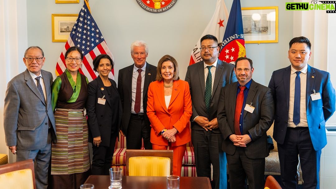 Nancy Pelosi Instagram - Yesterday, it was my privilege to meet with Chairman Richard Gere and the International campaign for Tibet. The Tibetan people continue to suffer oppression at the hands of the CCP, and I am proud to support their work defending their faith, their language and their way of life.