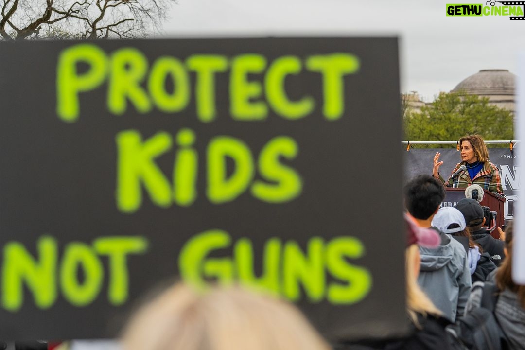 Nancy Pelosi Instagram - Today, it was my privilege to stand with brave young activists for gun violence prevention, because Generation Lockdown’s leadership has been crucial to our fight. We must renew the assault weapons ban to protect America’s children.