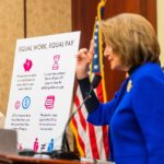 Nancy Pelosi Instagram - Today marks how far into 2023 a woman must work to earn as much as a man earned in 2022. This Equal Pay Day is a reminder that there's more to be done to make real the promise of equal pay for equal work. We must continue to fight – because when women succeed, America succeeds.