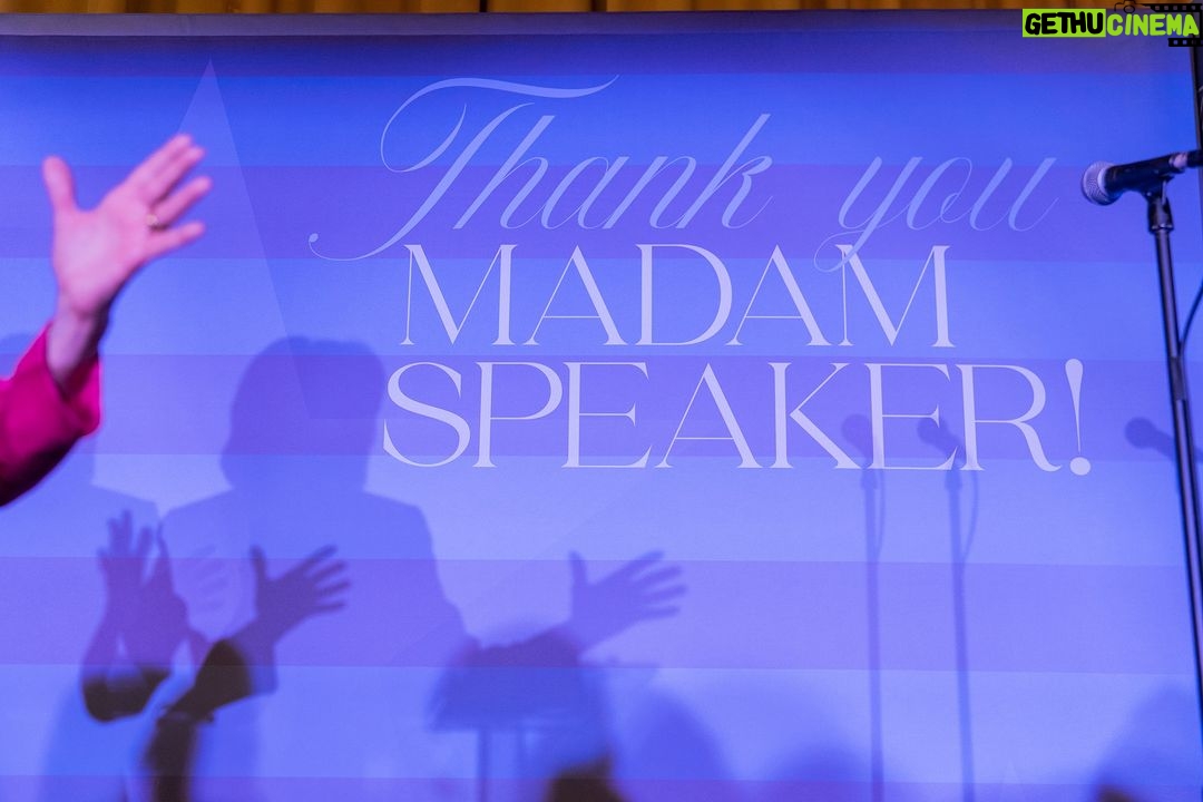 Nancy Pelosi Instagram - Outside mobilization has made all progress possible for America’s working families. It was my privilege to accept kind words and to thank so many advocates for women and families last night for our work together For The People.