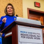Nancy Pelosi Instagram - It’s shameful that, six decades after President Kennedy signed the Equal Pay Act, women still face pay disparities. Today, it was my privilege to join the Democratic Women’s Caucus to demand equal pay for equal work, as we fight to make our Paycheck Fairness Act the law of the land.