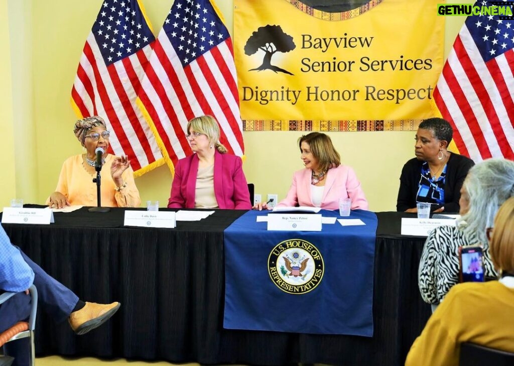 Nancy Pelosi Instagram - By capping insulin at $35/month & empowering Medicare to negotiate for lower drug prices, the Inflation Reduction Act is life-changing for seniors. Yesterday, I joined San Francisco seniors and caregivers to discuss the work that remains – including protecting Social Security.