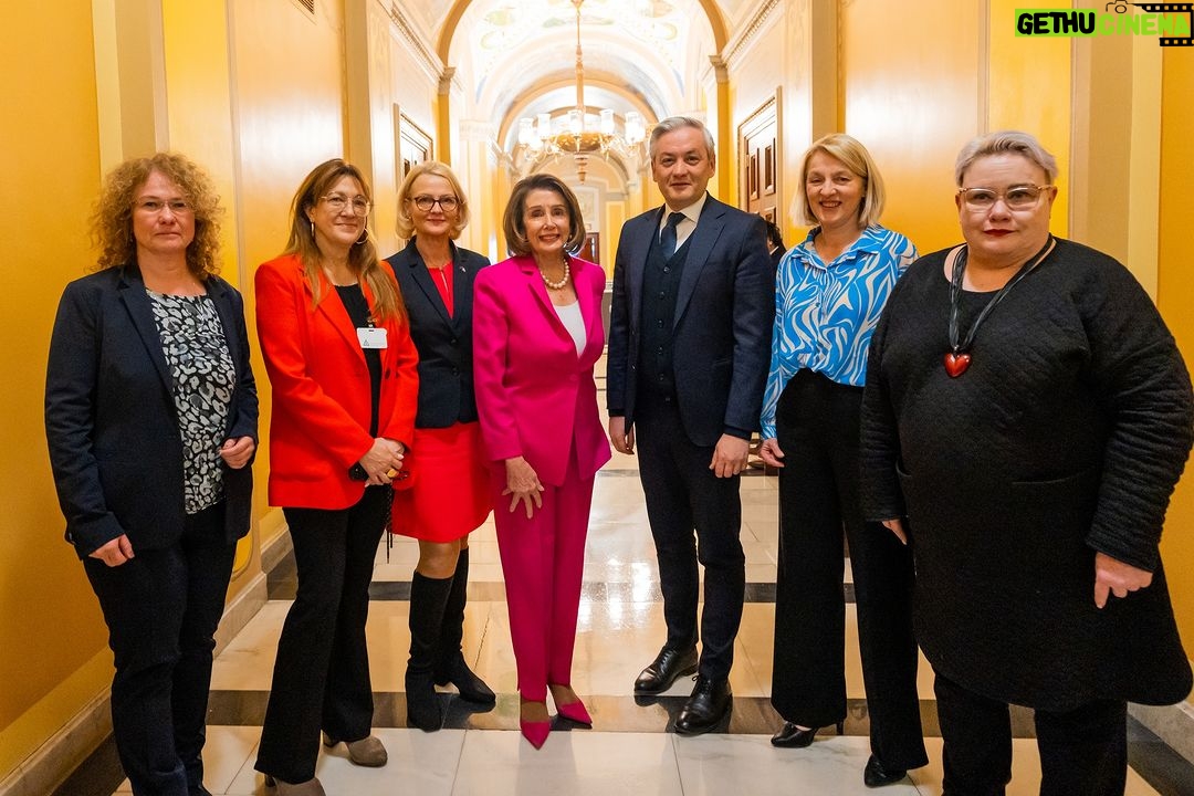 Nancy Pelosi Instagram - Thank you to the European Parliament Committee for Women's Rights and Gender Equality for meeting with me today and speaking about how we can work together to advance women's rights around the world. We discussed the importance of protecting reproductive health care and ensuring every woman everywhere has the right to choose.