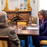 Nancy Pelosi Instagram - It was my privilege today to meet with Former President Ellen Johnson Sirleaf, the first woman ever elected as head of state for an African country. As we mark International Women’s Day, we celebrate President Sirleaf’s work to relentlessly to break down barriers — ensuring women's voices are heard.