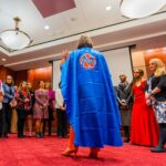 Nancy Pelosi Instagram - Last night, I proudly joined Moms Rising to celebrate our work to create jobs, lower health costs and advance family care initiatives such as equal pay, paid leave, child and family care, pre-K and more. Thank you all for your outside mobilization. And, thank you for the cape!