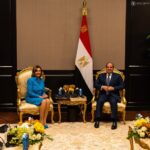 Nancy Pelosi Instagram - Today, our delegation met with President Abdel Fattah El-Sisi of Egypt, the host nation of COP27. We reaffirmed our strong security and economic partnership, and underscored the importance of human rights.
