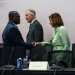 Nancy Pelosi Instagram - The world's most vulnerable nations are among the hardest hit by the climate crisis. Today, our delegation met with the Honorable Dr. Emmanuel Marfo and representatives of the Climate Vulnerable Forum to discuss how Americans across the public and private sectors can partner with the world’s most vulnerable nations to power their clean future.