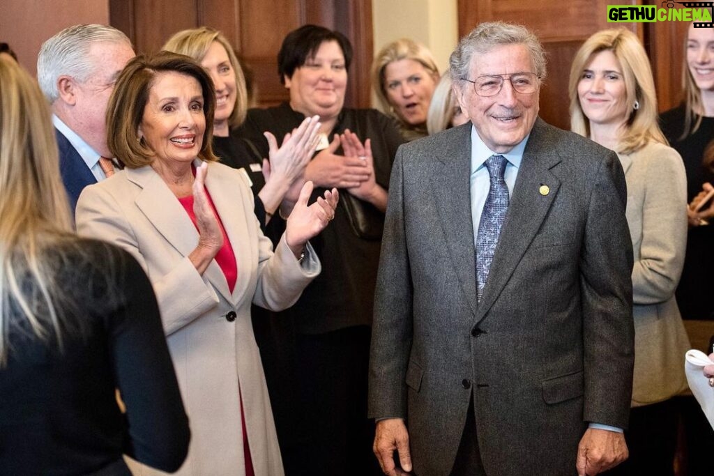 Nancy Pelosi Instagram - Tony Bennett was a national treasure: an extraordinarily gifted singer, a great humanitarian and a true American patriot.   Personally, Tony was my dear friend, with whom it was my privilege to share many special moments.