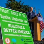 Nancy Pelosi Instagram - It was a joy today to celebrate a new investment from our Infrastructure Law headed to the Golden Gate Bridge! This iconic landmark plays an essential role in San Francisco's economy. Thanks to President Biden, we're rebuilding our infrastructure and reinvigorating our middle class. For more than eight decades, this iconic landmark has safely, reliably served our Bay Area community – and now, with this $400 million investment, we are ensuring it will stand for many more. Together, we're building a better and fairer future for every San Franciscan.