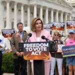 Nancy Pelosi Instagram - This week, I joined my Democratic colleagues in introducing our Freedom to Vote Act: urgent, necessary legislation to combat voter suppression & defend access to the ballot.   As John Lewis taught us, “The right to vote is precious, almost sacred.” It is the foundation of our Democracy.