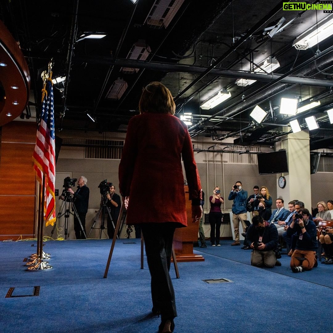 Nancy Pelosi Instagram - Today, I held my final weekly press conference with the Congressional press corps. With deep admiration and profound respect, I thanked these Guardians of Democracy for their vital service to the American people.