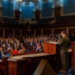 Nancy Pelosi Instagram - Tonight, President Volodymyr Zelenskyy delivered an address to Congress about the determination of the Ukrainian people and inspired us with his message of unity, courage and resilience in the face of Russian aggression. In defending their Democracy, they are fighting for Democracy everywhere.
