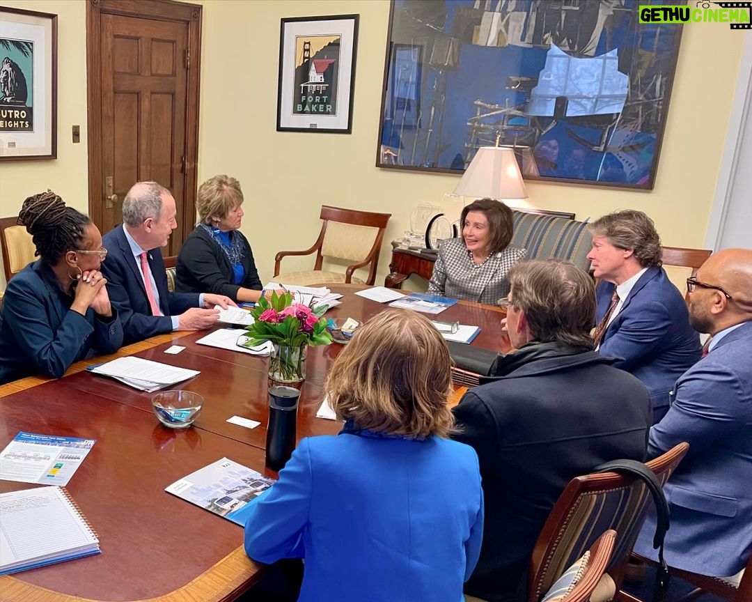Nancy Pelosi Instagram - It was my privilege to secure $850,000 in this year’s government funding package to modernize the 16th St/Mission BART station elevator. Today, I met with @sfbayarearapidtransit leadership to discuss how this new funding will build a more accessible City for all of our neighbors.