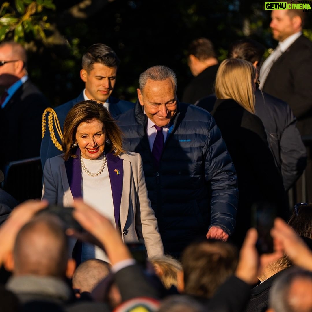 Nancy Pelosi Instagram - The Respect for Marriage Act is now the law of the land! With pride, fortitude and unbreakable unity, President Biden and the Democratic Congress have achieved a landmark victory in the fight for full equality.
