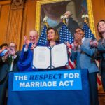 Nancy Pelosi Instagram - It brings me great personal pride that the Respect for Marriage Act is one of the final bills to bear my signature as Speaker. This legislation – which now heads to President Biden's desk – expresses a value that our nation holds dear: liberty, equality and dignity for all.