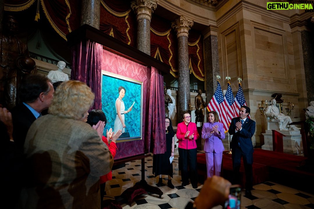 Nancy Pelosi Instagram - Established 51 years ago today, Title IX has advanced gender equality by empowering women in and out of the classroom — building a brighter, fairer future for women and girls. This landmark legislation brought us closer to realizing this truth: when women succeed, America succeeds! Last year, on the 50th anniversary of Title IX, I was proud to unveil a portrait of Congresswoman Patsy Mink that now hangs in the Capitol — a fitting tribute to a champion of gender equality and the first woman of color elected to Congress.