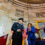 Nancy Pelosi Instagram - It was my honor today to present the Congressional Gold Medal to the heroes who defended the Capitol, the Congress and the Constitution on January 6th. Staring down violence and bigotry, these law enforcement officers ensured that Democracy survived on that dark day. Today, and every day, we're grateful to those heroes for their service and sacrifice: especially the fallen, who have become martyrs for democracy. United in grief and gratitude, we bestow upon them the Congress' highest honor — etching their heroism into our history.