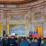 Nancy Pelosi Instagram - It was my honor today to present the Congressional Gold Medal to the heroes who defended the Capitol, the Congress and the Constitution on January 6th. Staring down violence and bigotry, these law enforcement officers ensured that Democracy survived on that dark day. Today, and every day, we're grateful to those heroes for their service and sacrifice: especially the fallen, who have become martyrs for democracy. United in grief and gratitude, we bestow upon them the Congress' highest honor — etching their heroism into our history.