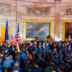 Nancy Pelosi Instagram - It was my honor today to present the Congressional Gold Medal to the heroes who defended the Capitol, the Congress and the Constitution on January 6th. Staring down violence and bigotry, these law enforcement officers ensured that Democracy survived on that dark day. Today, and every day, we're grateful to those heroes for their service and sacrifice: especially the fallen, who have become martyrs for democracy. United in grief and gratitude, we bestow upon them the Congress' highest honor — etching their heroism into our history.