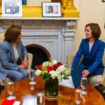 Nancy Pelosi Instagram - It was an honor to meet with the Honorable Maia Sandu, President of the Republic of Moldova today. We discussed the war in Ukraine, Russia's continued aggression, and the imperative to protect democracy and ensure regional energy independence and security.