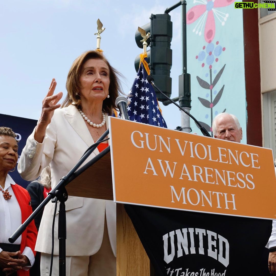Nancy Pelosi Instagram - Today, I proudly stood with gun violence prevention advocates and elected officials to make it clear: we must pass an national assault weapons ban now. To Republicans who oppose these efforts, your political survival is nothing compared to the survival of America’s children.