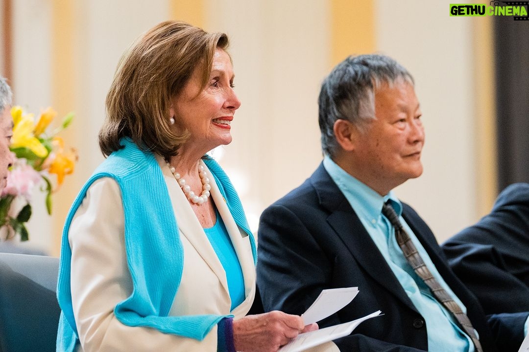 Nancy Pelosi Instagram - This week, I was proud to join Wei Jingsheng and so many activists for human rights and speak about our work to hold the CCP accountable. Wei Jinsheng is an inspiration for us all in his fight to defend Democracy and human rights around the world.