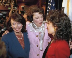 Nancy Pelosi Instagram - Heartbroken to learn of the passing of my dear friend Dianne Feinstein. Her indomitable, indefatigable leadership made a magnificent difference for our national security and personal safety, the health of our people and our planet, and the strength of our Democracy.